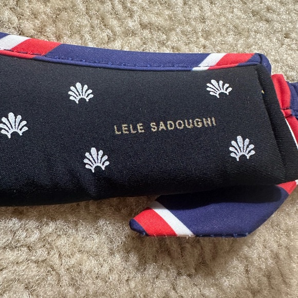 Lele Sadoughi Striped Cotton Bow Tie Visor hat main image 6
